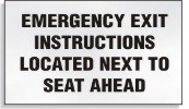 Emergency Exit Decal